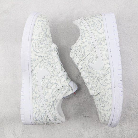 Nike Other - Nike Dunk Low White Paisley
